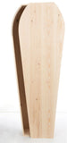Solid pine coffin full length
