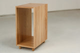 Open oak cabinet, part of desk set